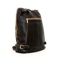 Рюкзак кожаный молодежный Igermann 676 коричневый